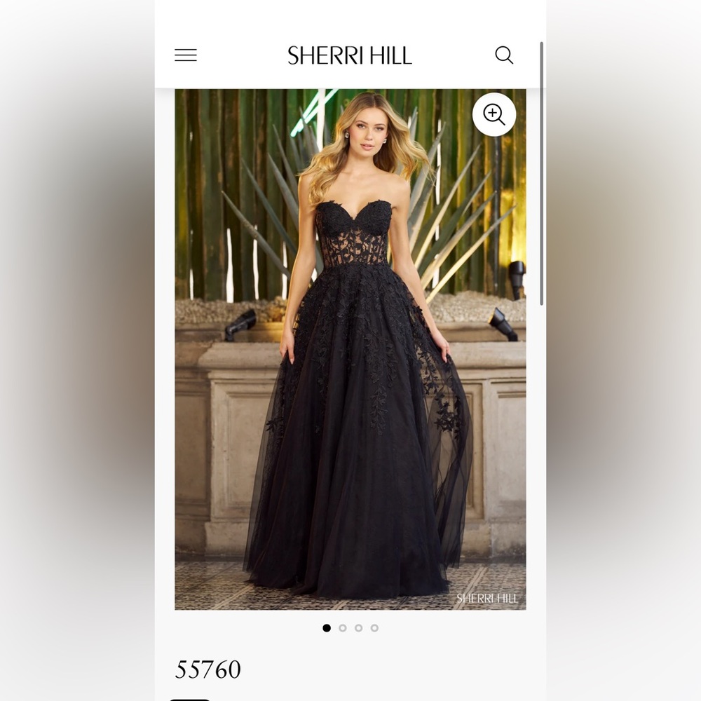 Selling this beautiful black, never before worn,new with tags,Sherri hill dress!